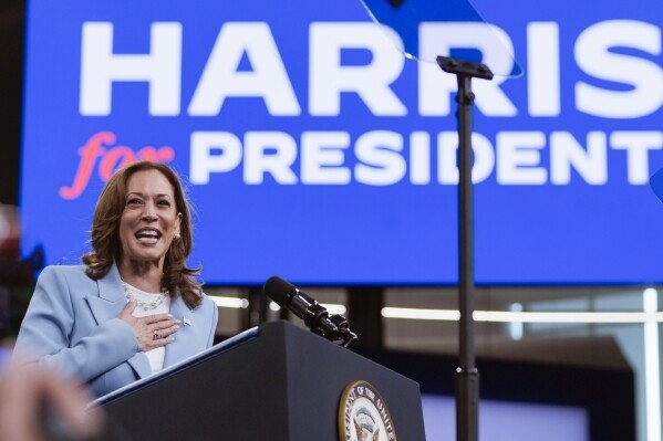 About 8 in 10 Democrats are satisfied with Harris in stark shift after Biden drops out AP-NORC poll